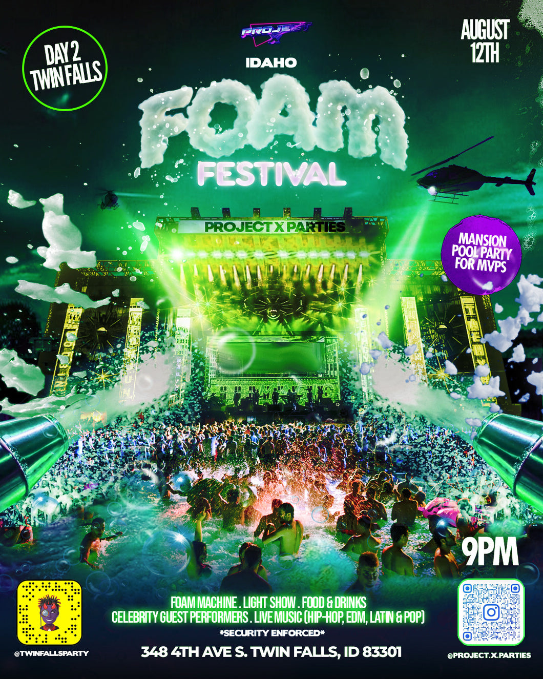 Twin Falls Foam Festival (VIP)