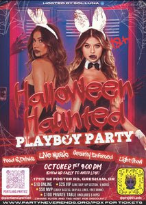 Halloween Haunted Playboy Party VIP
